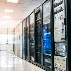 Inside of a data center