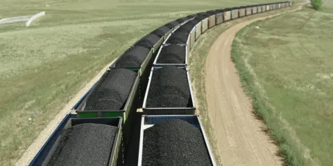 Train of coal