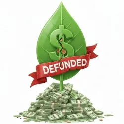 Green leaf and money stack