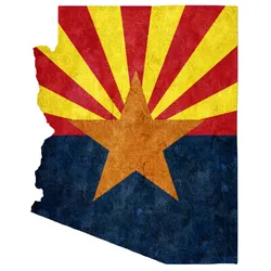 AZ flag in shape of the state